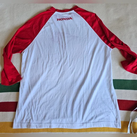 Toronto Blue Jays Red Blue Jays Baseball Raglan Shirt S XL - Picture 2 of 11